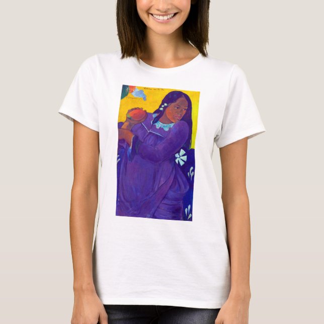 Frau mit Mango, Gauguin T-Shirt (Vorderseite)