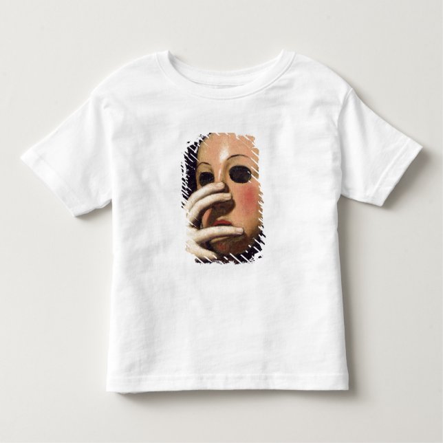 Frau mit Maske Kleinkind T-shirt (Vorderseite)