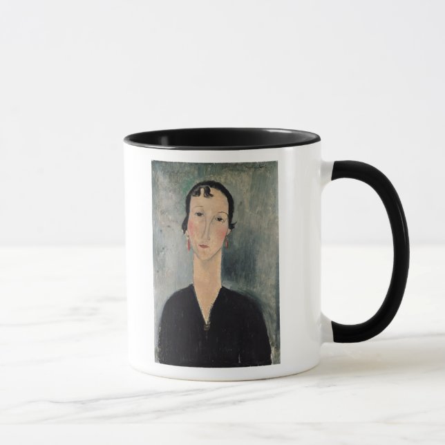 Frau mit Ohrringen Tasse (Rechts)