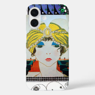 FRAU MIT ORIENTAL YELLOW TURBAN / Beauty Fashion iPhone 16 Hülle