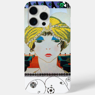 FRAU MIT ORIENTALISCHEM GELBEN TURBAN / Schönheit iPhone 15 Pro Max Hülle
