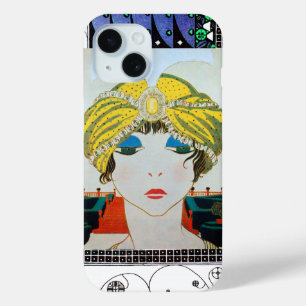 FRAU MIT ORIENTALISCHEM GELBEN TURBAN / Schönheit iPhone 15 Hülle