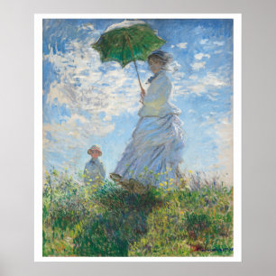 "FRAU MIT PARASOL" CLAUDE MONET POSTER