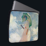 Frau mit Parasol Claude Monet Vintage Kunst Laptopschutzhülle<br><div class="desc">Frau mit Parasol Claude Monet Vintag Art Laptop Ärmel. Kunstarbeiten in schönen Pastellfarben. Die abgebildete Frau ist Hoschédé Suzanne,  Tochter von Alice Hoschédé,  zweite Ehefrau von Claude Monet (1868-1899),  gemalt von Claude Monet 1886. PD-US</div>