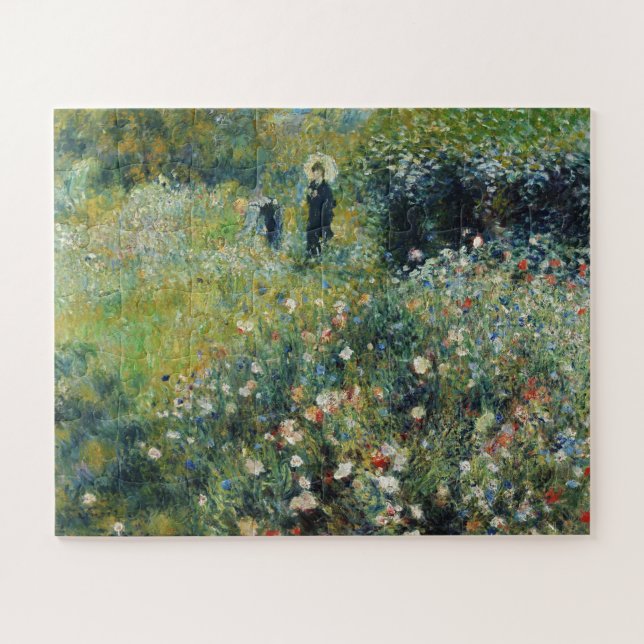 Frau mit Parasol im Garten von Auguste Renoir Puzzle (Horizontal)