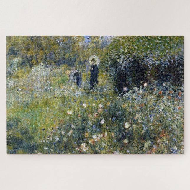 Frau mit Parasol im Garten von Auguste Renoir Puzzle (Horizontal)