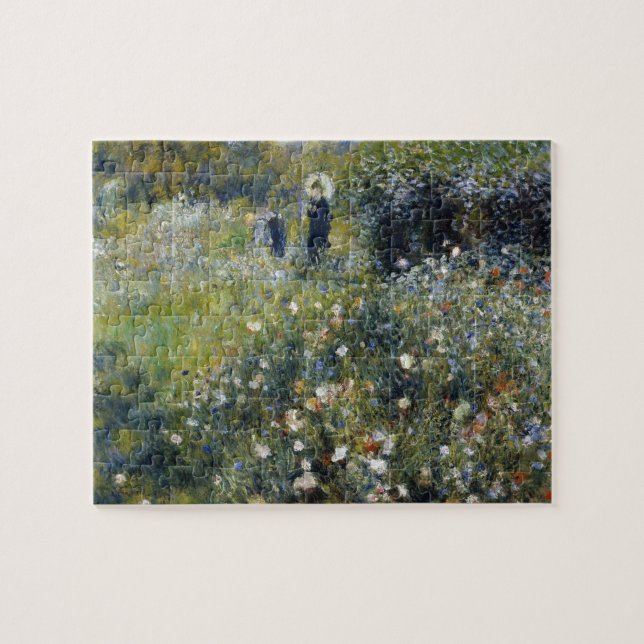 Frau mit Parasol im Garten von Auguste Renoir Puzzle (Horizontal)