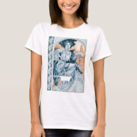 Frau mit Rose, Mucha