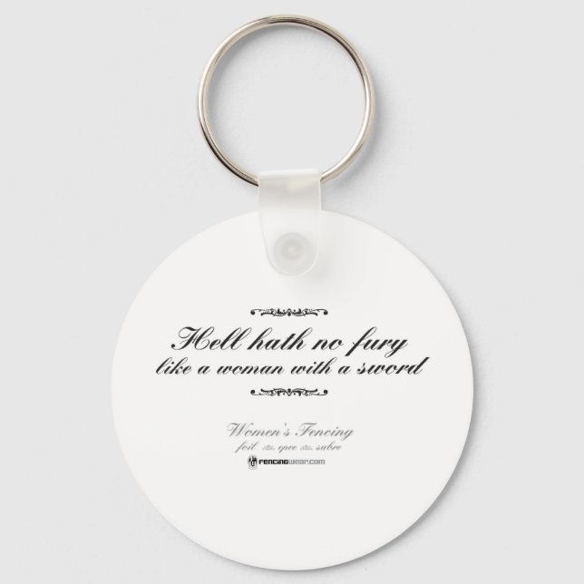 Frau mit Schwert Schlüsselanhänger (Vorderseite)