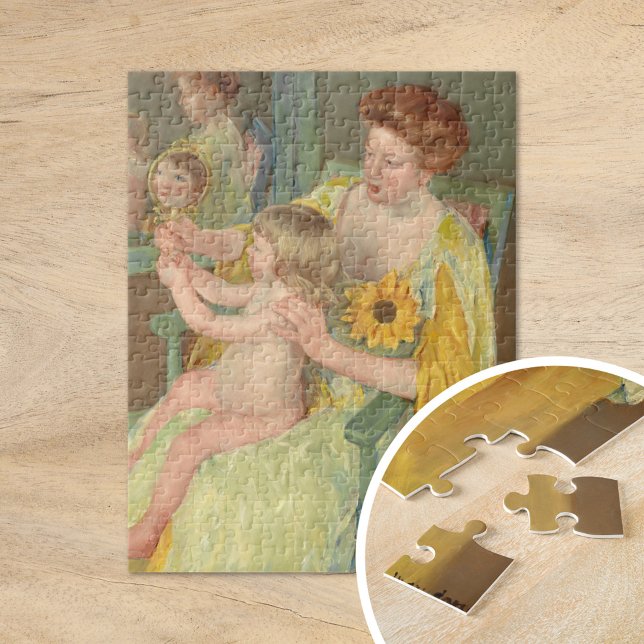 Frau mit Sonnenblume | Mary Cassatt Puzzle (Von Creator hochgeladen)