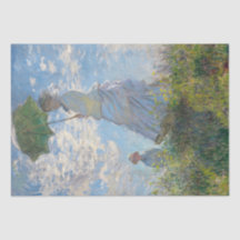 Frau mit Sonnenschirm am Monet Shabby Chic