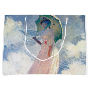 Frau mit Sonnenschirm, Claude Monet, 1886 Große Geschenktüte