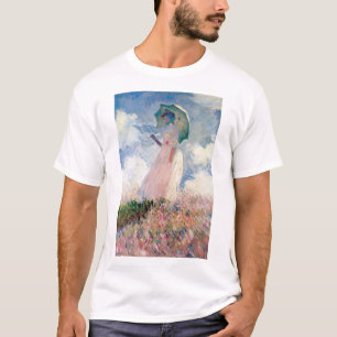 Frau mit Sonnenschirm, Claude Monet, 1886 T-Shirt