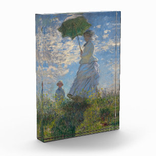Frau mit Sonnenschirm Französische Landschaft Fotoblock