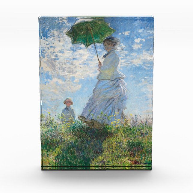 Frau mit Sonnenschirm, Frau Monet und ihr Sohn Fotoblock (Vorderseite)