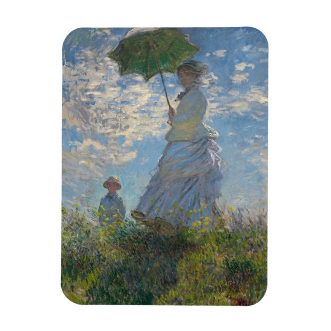 Frau mit Sonnenschirm - Frau Monet und ihr Sohn Magnet (Vertikal)