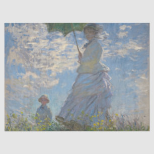 Frau mit Sonnenschirm - Frau Monet und ihr Sohn Seidenpapier