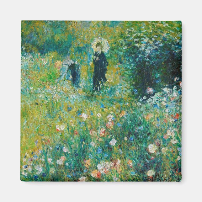 Frau mit Sonnenschirm, Garten, Renoir Magnet (Vorne)