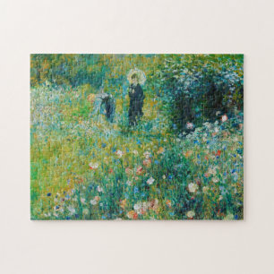 Frau mit Sonnenschirm, Garten, Renoir Puzzle