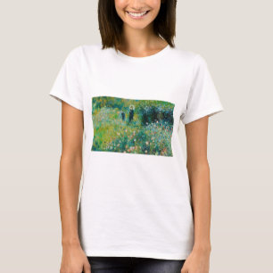 Frau mit Sonnenschirm, Garten, Renoir T-Shirt