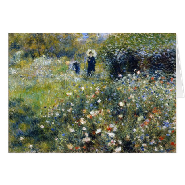 Frau mit Sonnenschirm im Garten, Renoir (Vorderseite (Horizontal))