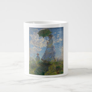 Frau mit Sonnenschirm - Madame Monet und ihr Sohn Jumbo-Tasse