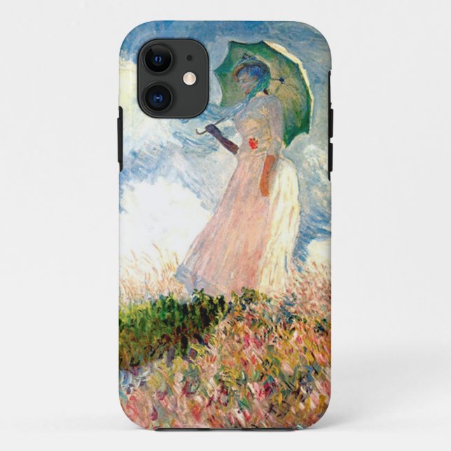 "Frau mit Sonnenschirm-Promenade Monet " Case-Mate iPhone Hülle (Rückseite)