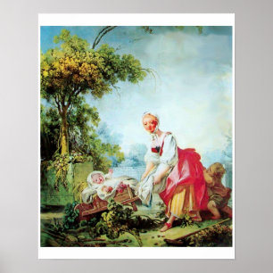 FRAU MIT ZWEI KINDERN POSTER