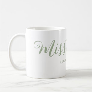 Frau Modern Boho Script Bachelorette Kaffeetasse