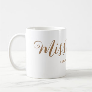 Frau Modern Boho Script Bachelorette Kaffeetasse