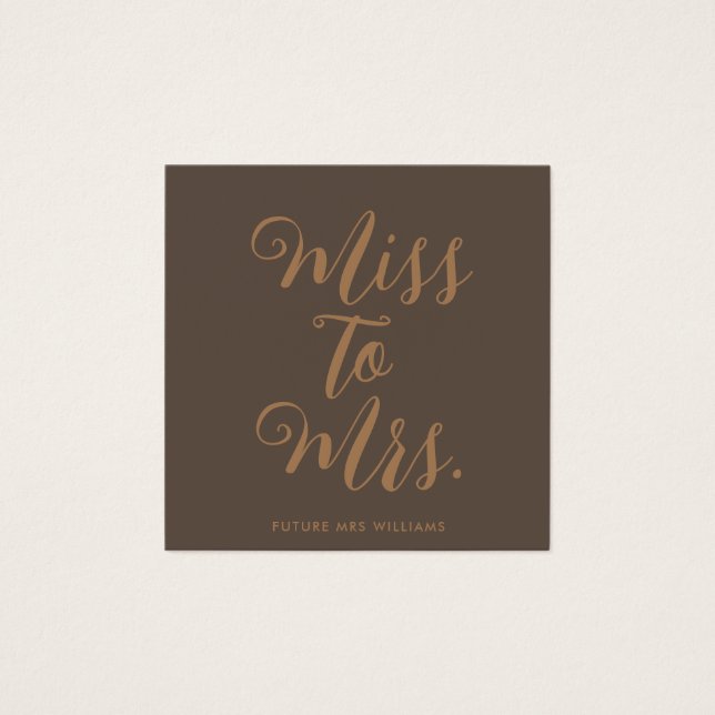 Frau Modern Brautparty Bachelorette (Vorderseite)