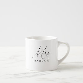 Frau Modern Newlywed Bride Espressotasse