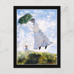 Frau Monet ist abgeblasen Postkarte