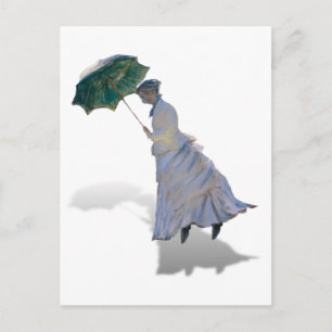 Frau Monet ist abgeblasen Postkarte