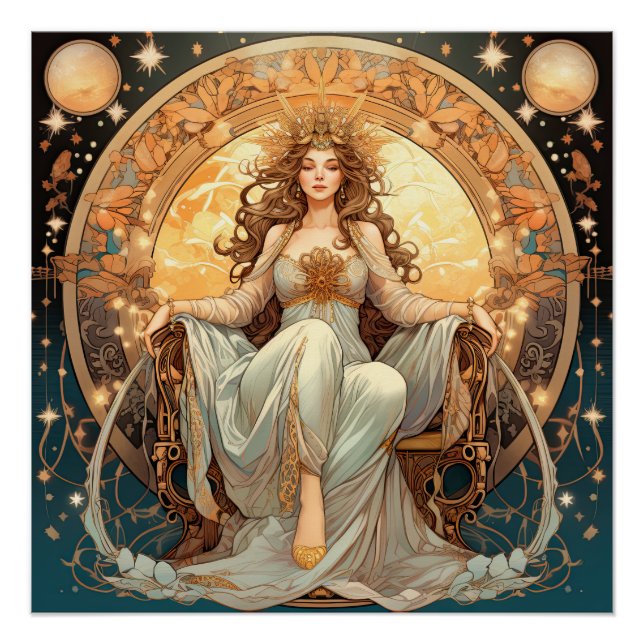 Frau Moon Goddess Poster (Vorderseite)