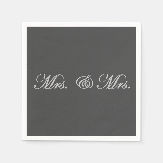 Frau & Mrs. Serviette (Vorderseite)