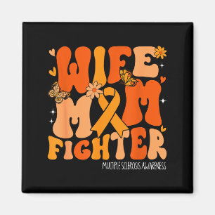 Frau Mutter Kämpferin Oranges Band Multiple Sklero Magnet