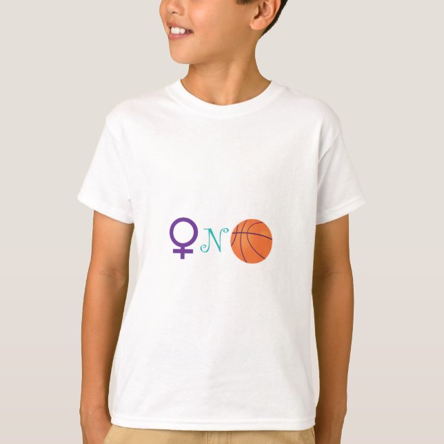 Frau-N-Basketball T-Shirt (Vorderseite)