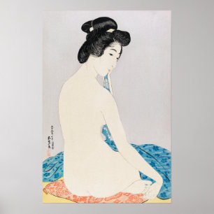 Frau nach einem Bad von Goyō Hashiguchi (1920) Poster