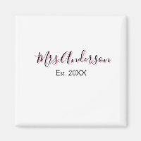 Frau Name Nachname schwarz pink Jahr modern