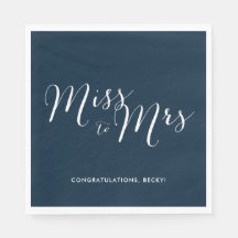 Frau Navy Brautparty Party Napkins