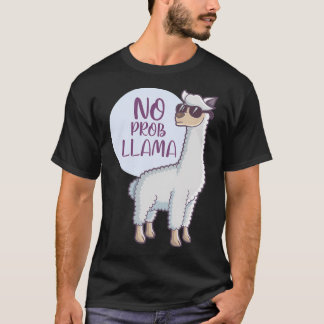 Frau No Drama Llama Funny Lama T-Shirt