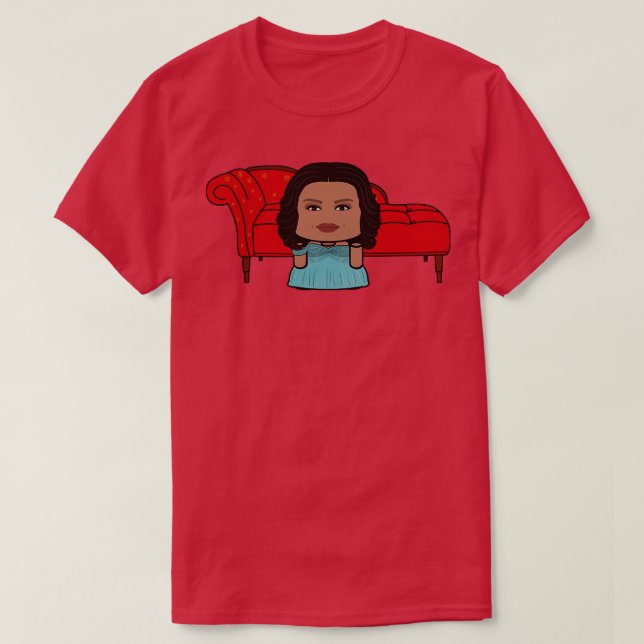 Frau Obamabot POLITICOBOT Toy Robot Chaise T-Shirt (Design vorne)