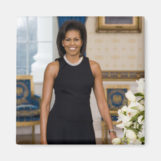 Frau ObamaPortrait Magnet