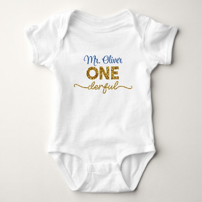 Frau Onederful Erstgeburtskleidung 1st Baby Bod Strampler (Vorderseite)