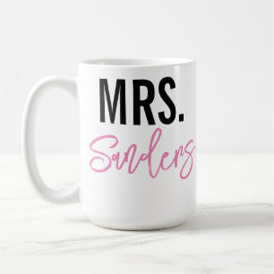 Frau Personalisierte Schlammpe für Lehrer oder Ver Kaffeetasse