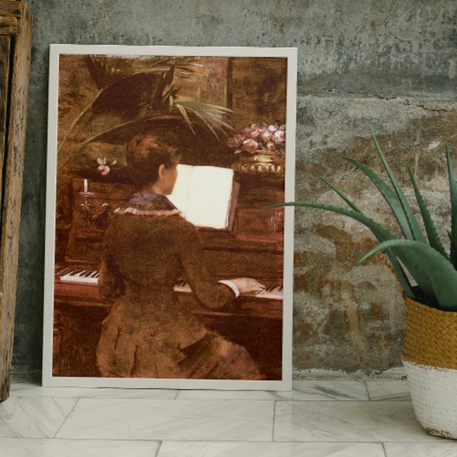Frau Piano Poster (Von Creator hochgeladen)
