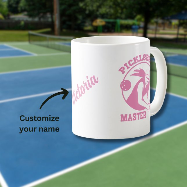 Frau Pickleball Master Game Player Individuelle Na Kaffeetasse (Von Creator hochgeladen)