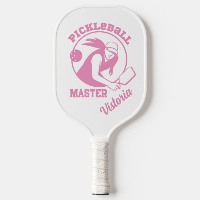 Frau Pickleball Master Game Player Individuelle Na Schläger (Vorderseite)