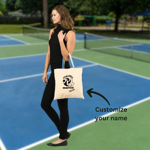 Frau Pickleball Master Game Player Individuelle Na Tragetasche